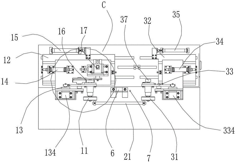 Speed limiter test table for elevator and testing system thereof