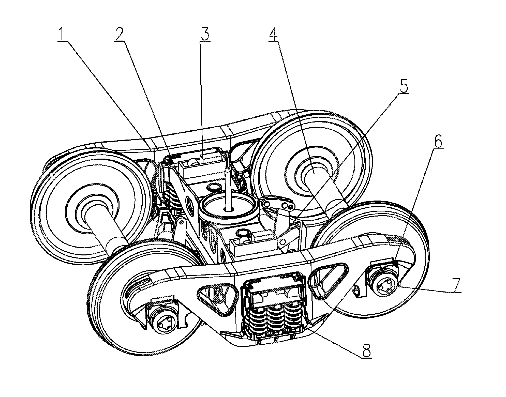 Railroad car wheel truck