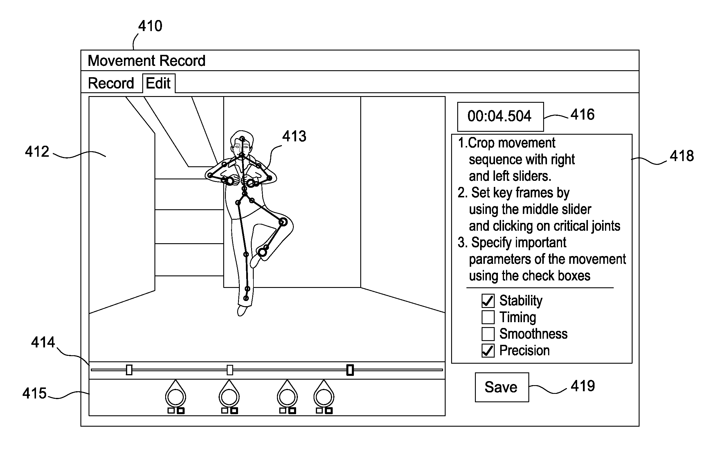 Enhancing movement training with an augmented reality mirror