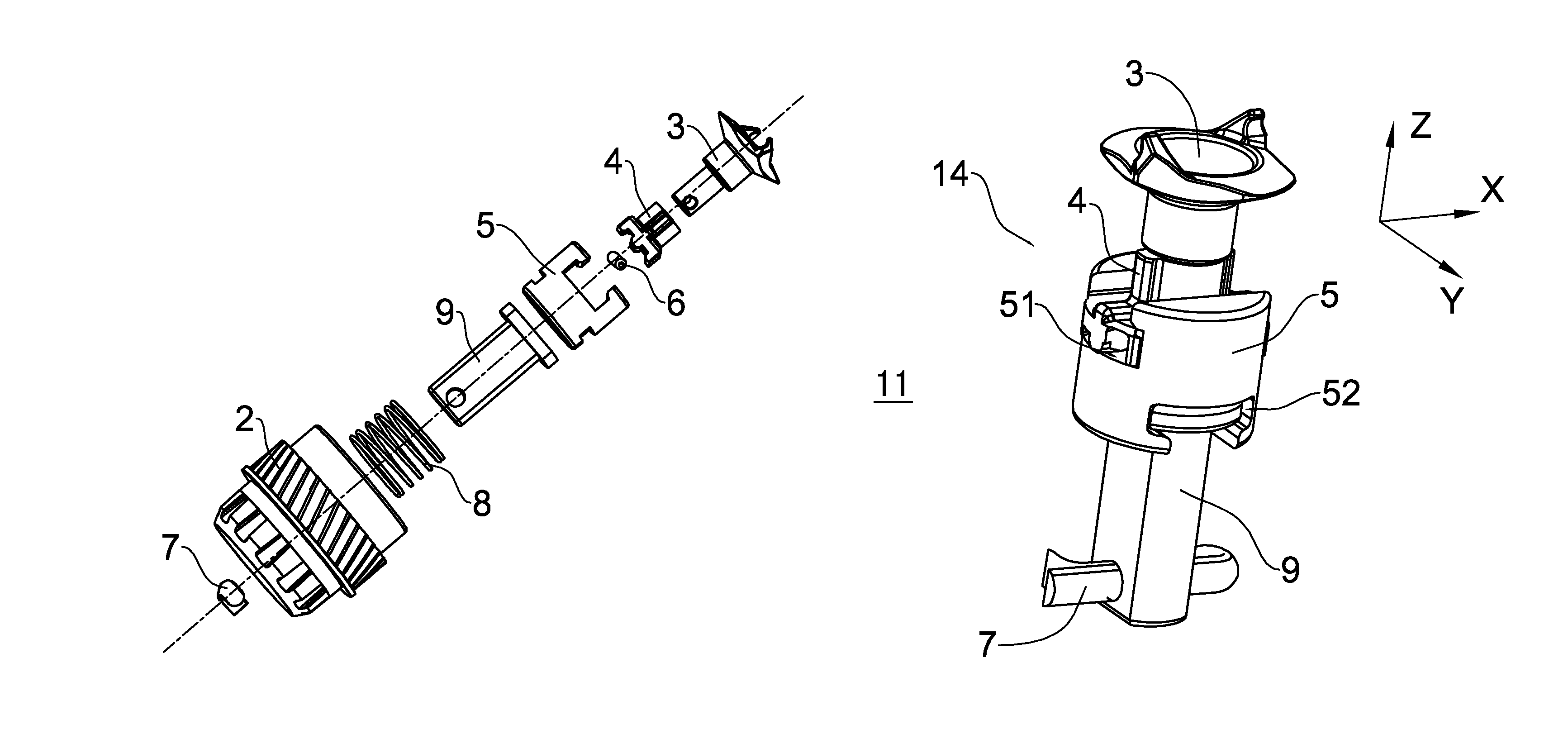 Driving component, photosensitive drum and process cartridge having the driving component