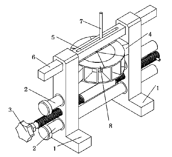 Method and apparatus for determining center of casting impeller