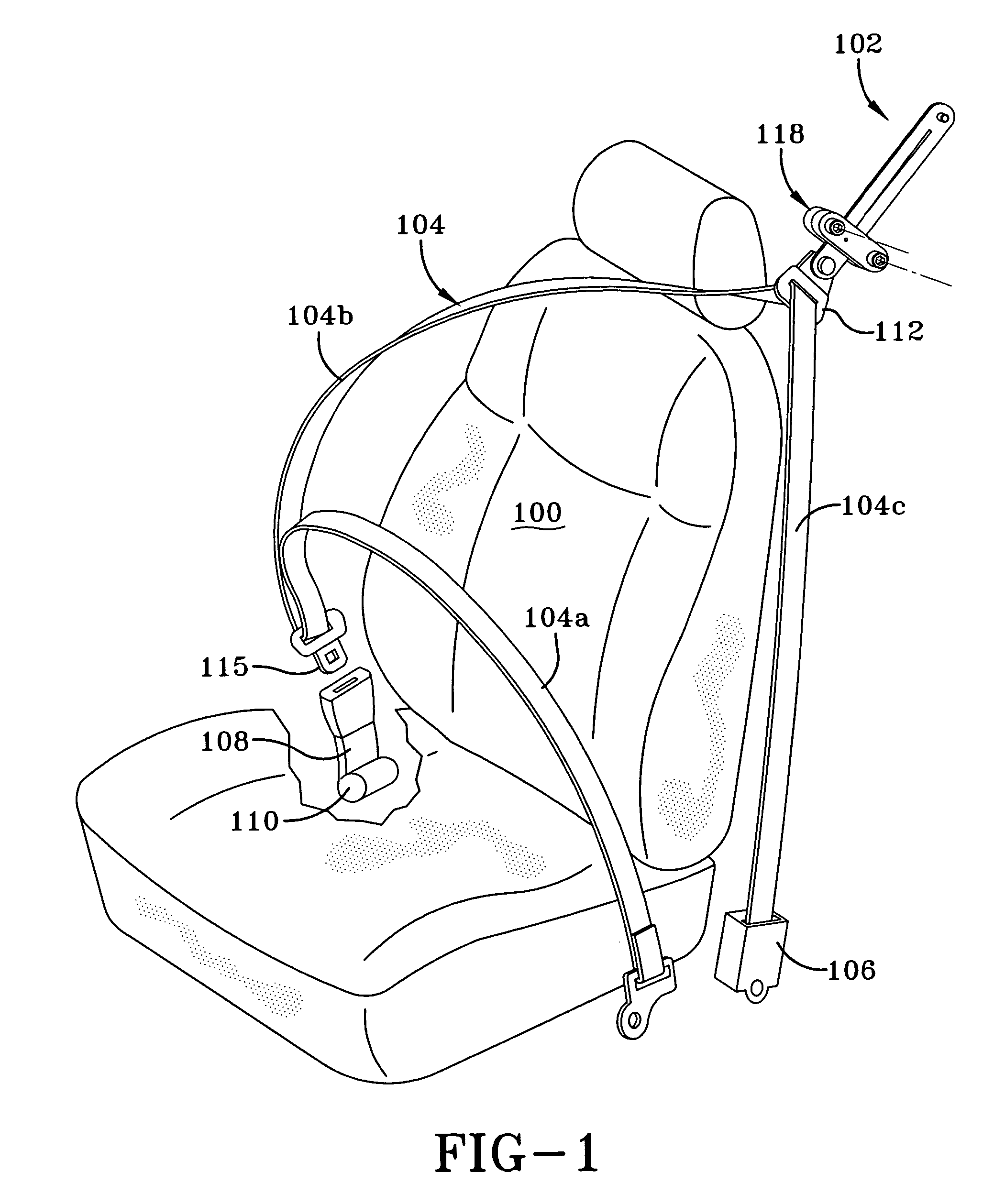 Load limiting structure for vehicle occupant restraint system