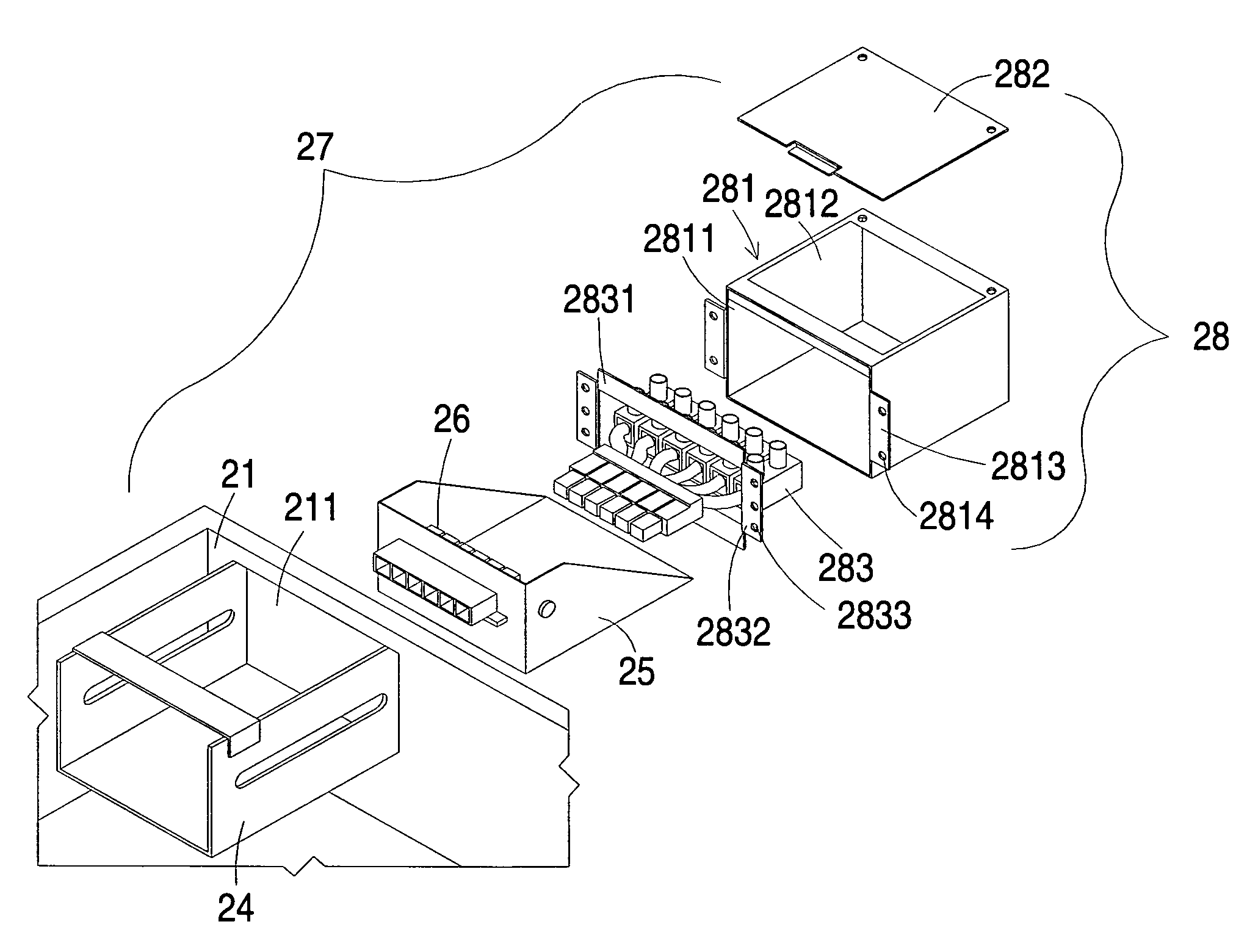 Movable terminal connecting mechanism