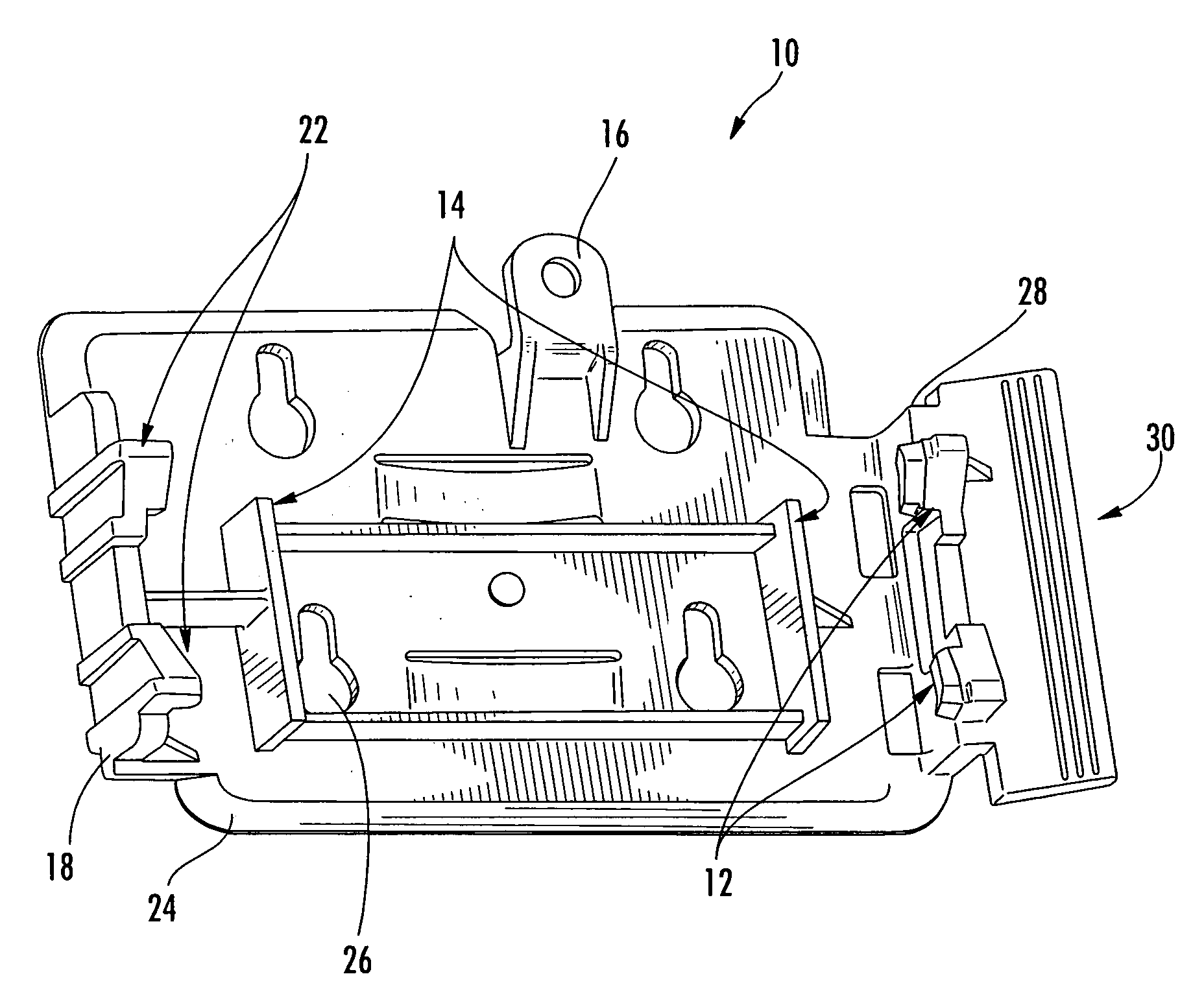 Mounting bracket for a pump