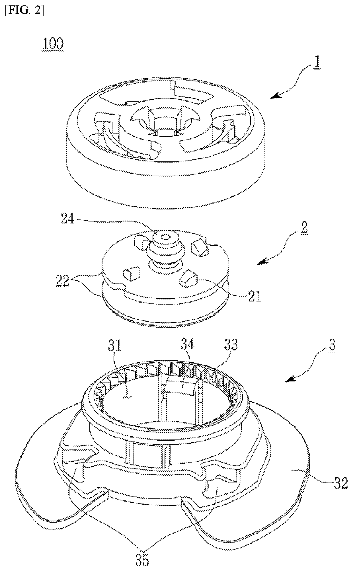 Device for adjusting length of string