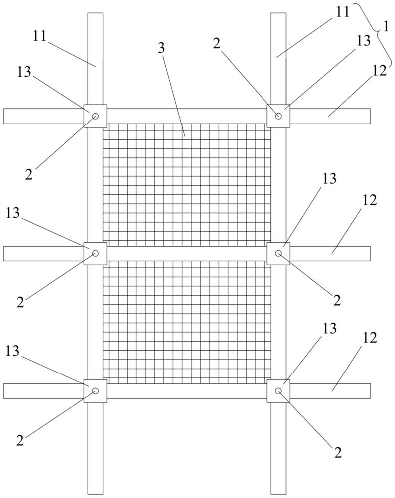 Slope emergency rescue supporting device and method