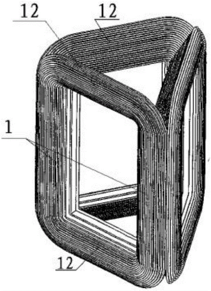 Amorphous alloy transformer and preparation method of amorphous alloy strip