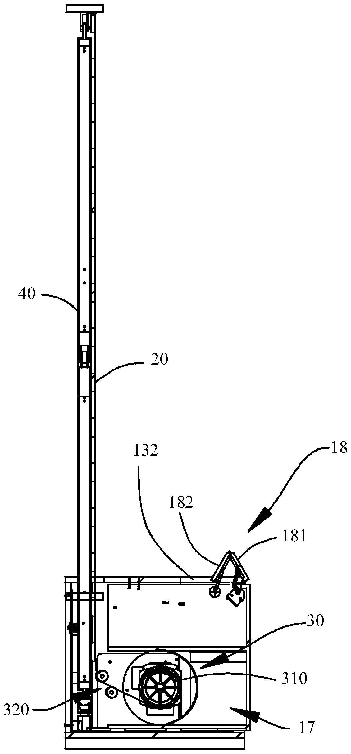 Laser television cabinet and projection equipment