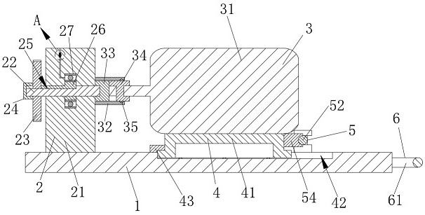 Motor capable of preventing gear from falling off