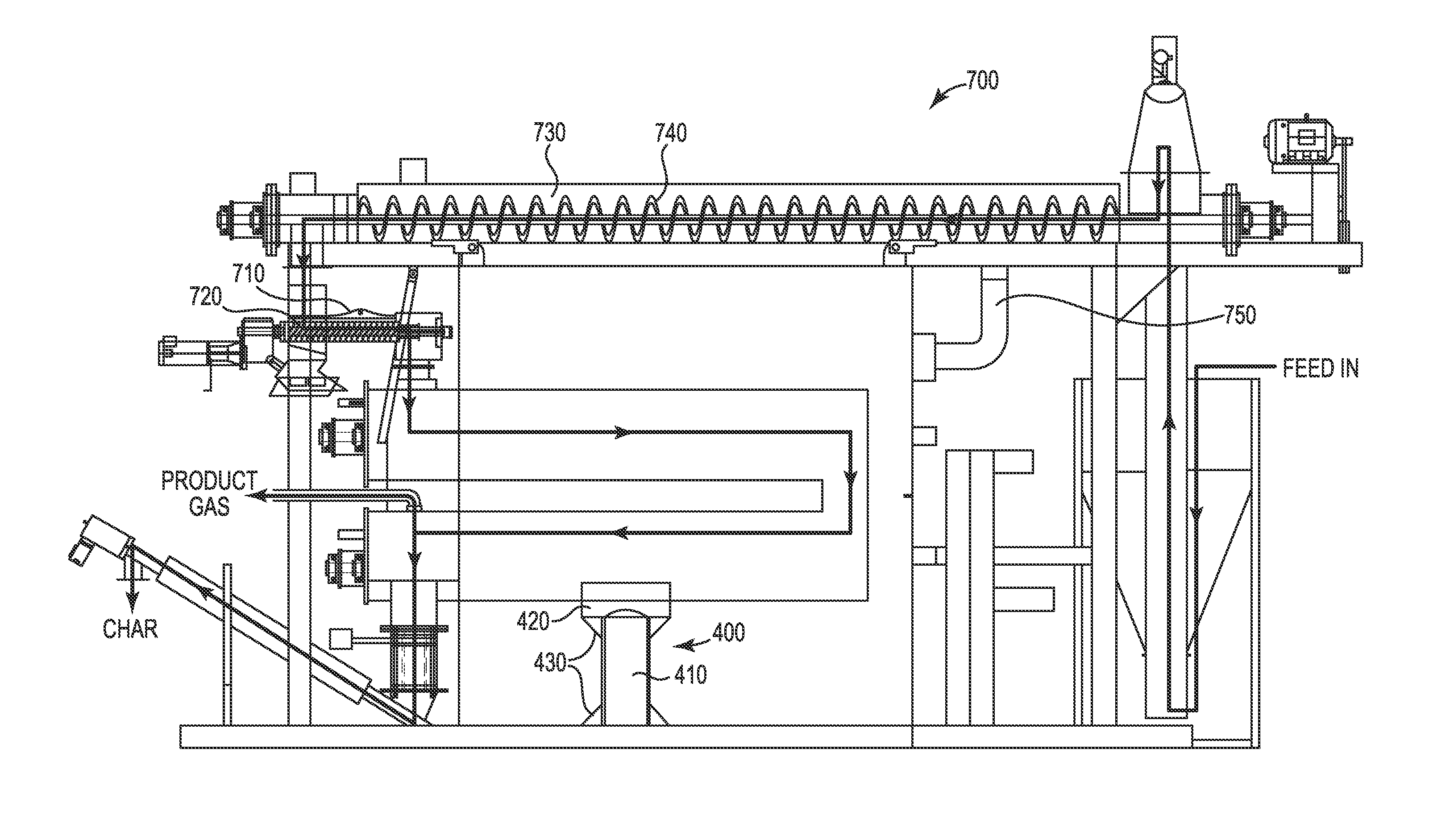 System and Method Using a Horizontal Sublimation Chamber for Production of Fuel From a Carbon-Containing Feedstock