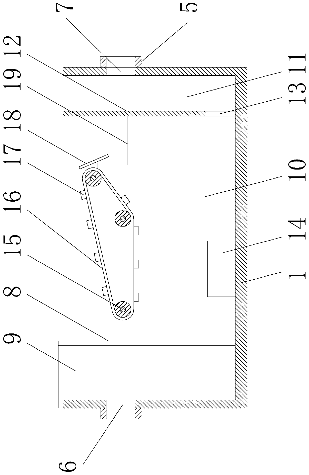 Oil-water separation system device for oil-water mixed liquid