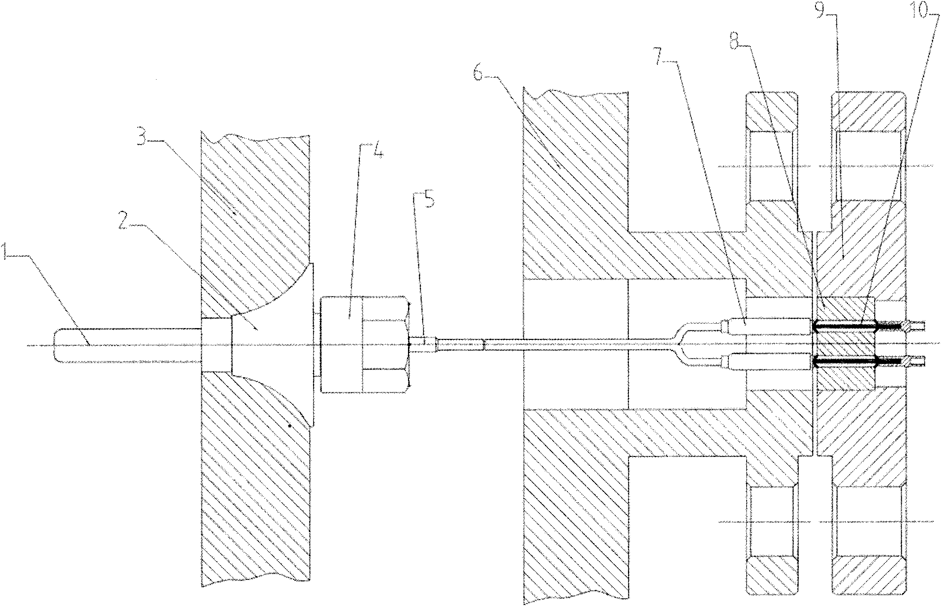 Device and method for measuring hearth temperature of coal gasification furnace with double-layer furnace body