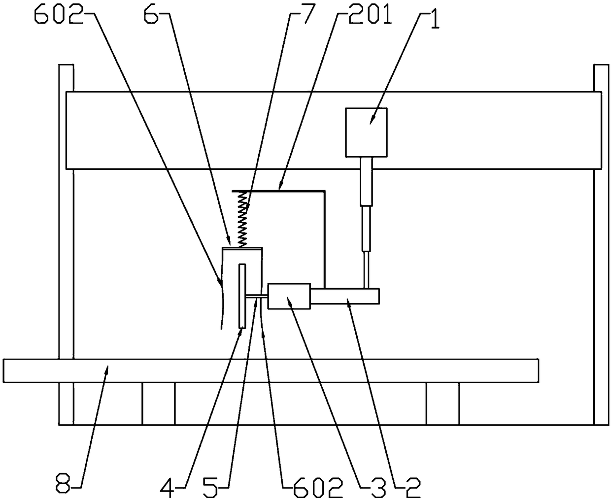 Aluminum profile cutting device