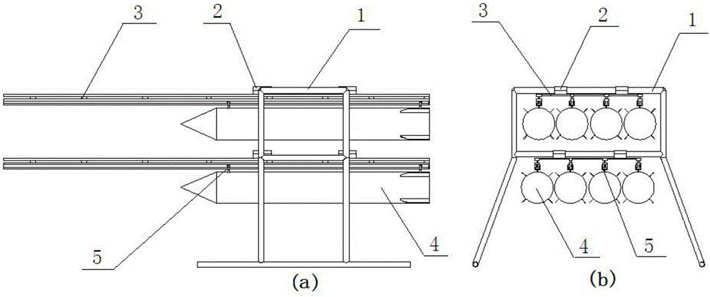 Rocket launcher fire extinguishing bomb launching device used for unmanned aerial vehicle fire extinguishment