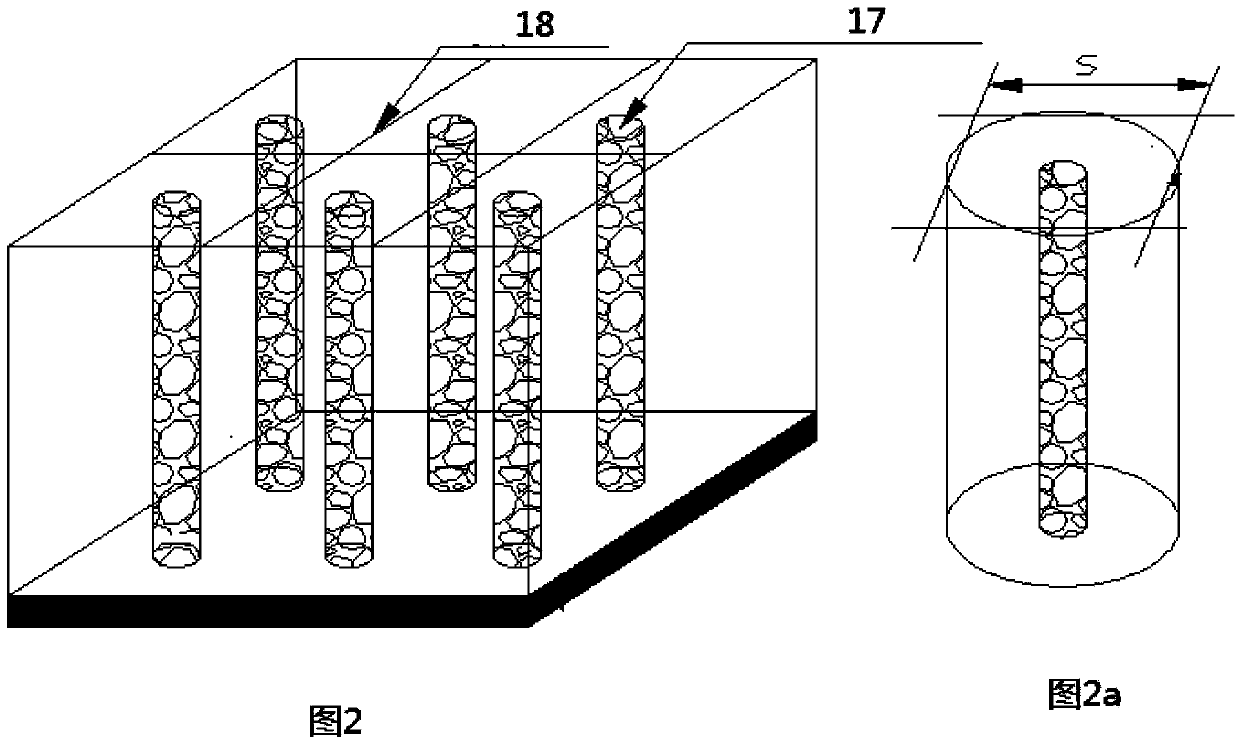 Device and method used for water permeability concrete pile blocking test under seismic action