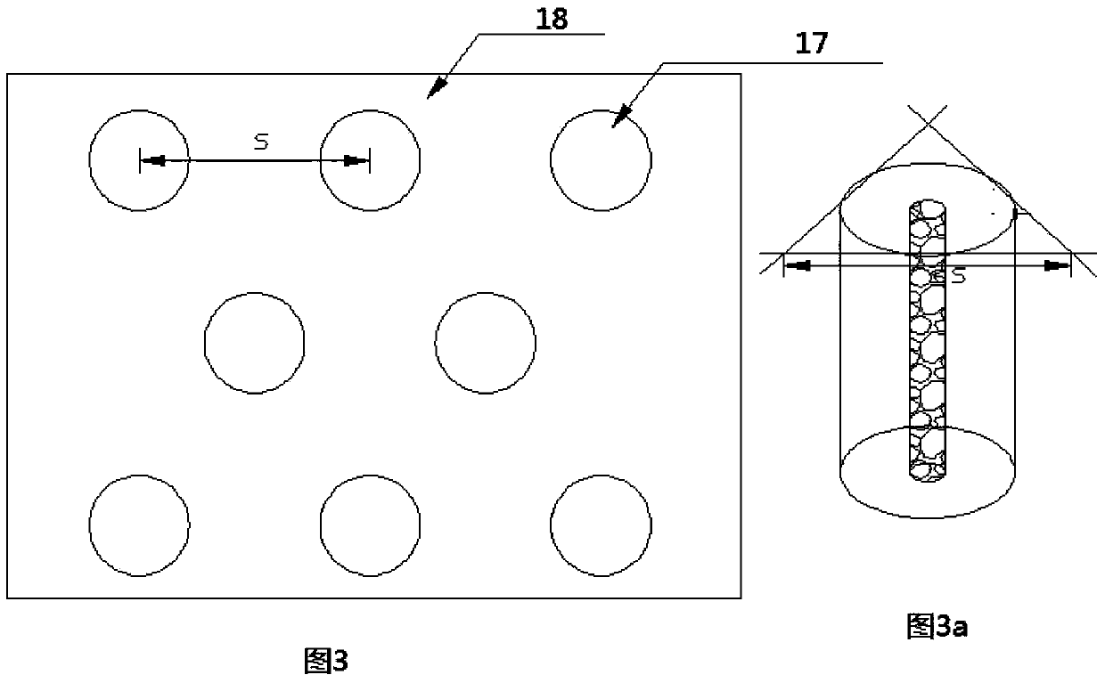 Device and method used for water permeability concrete pile blocking test under seismic action