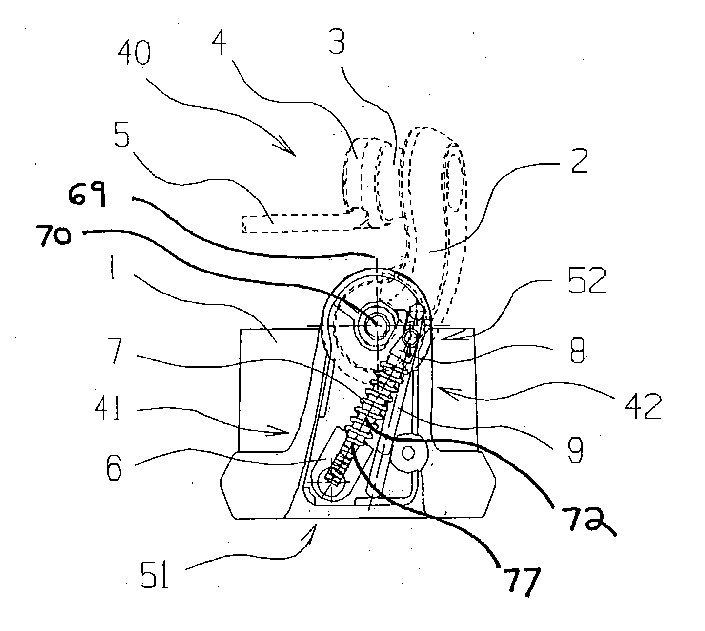 Trip mechanism for fishing reel