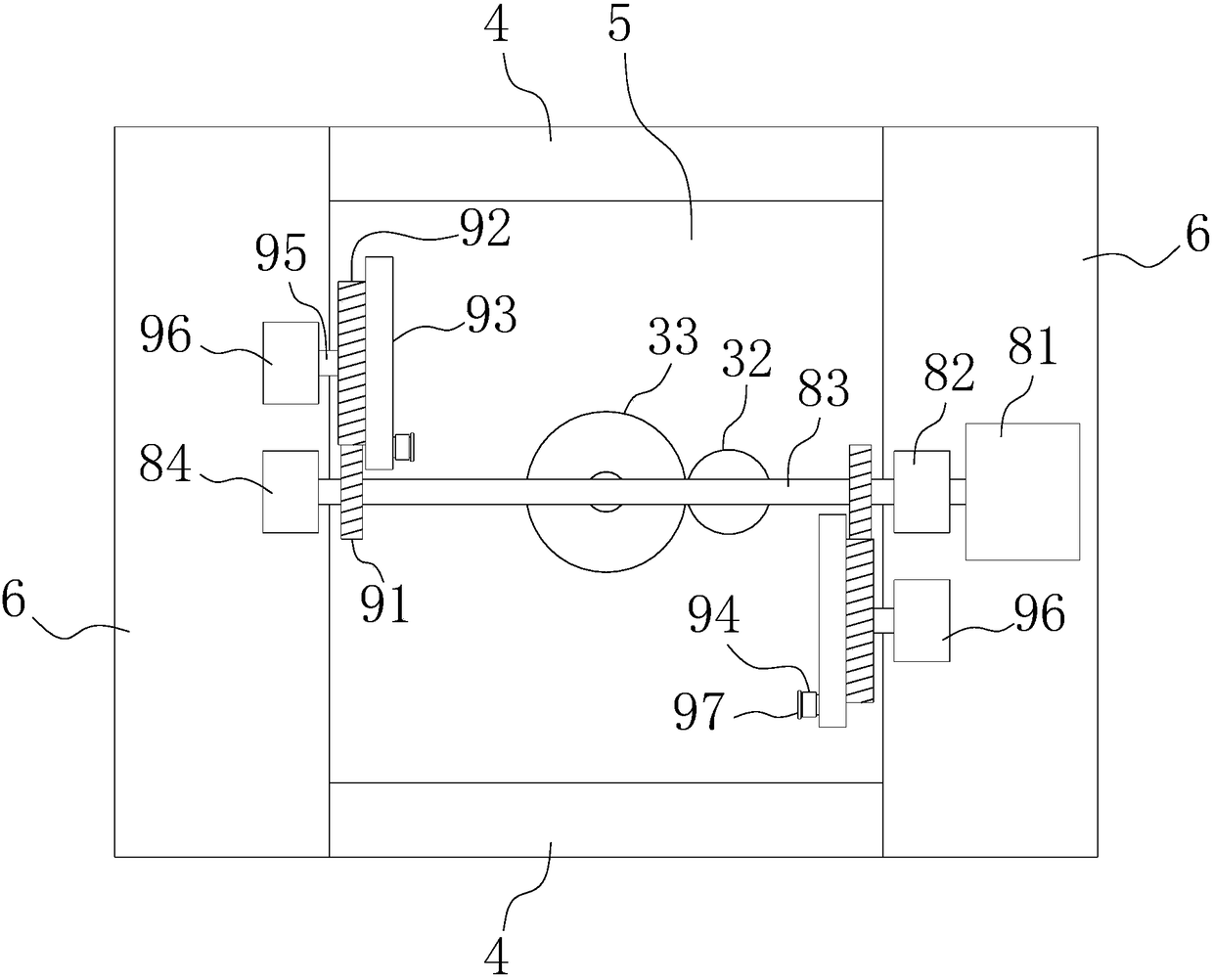 Viscous chemical material high efficiency stirring mixing device