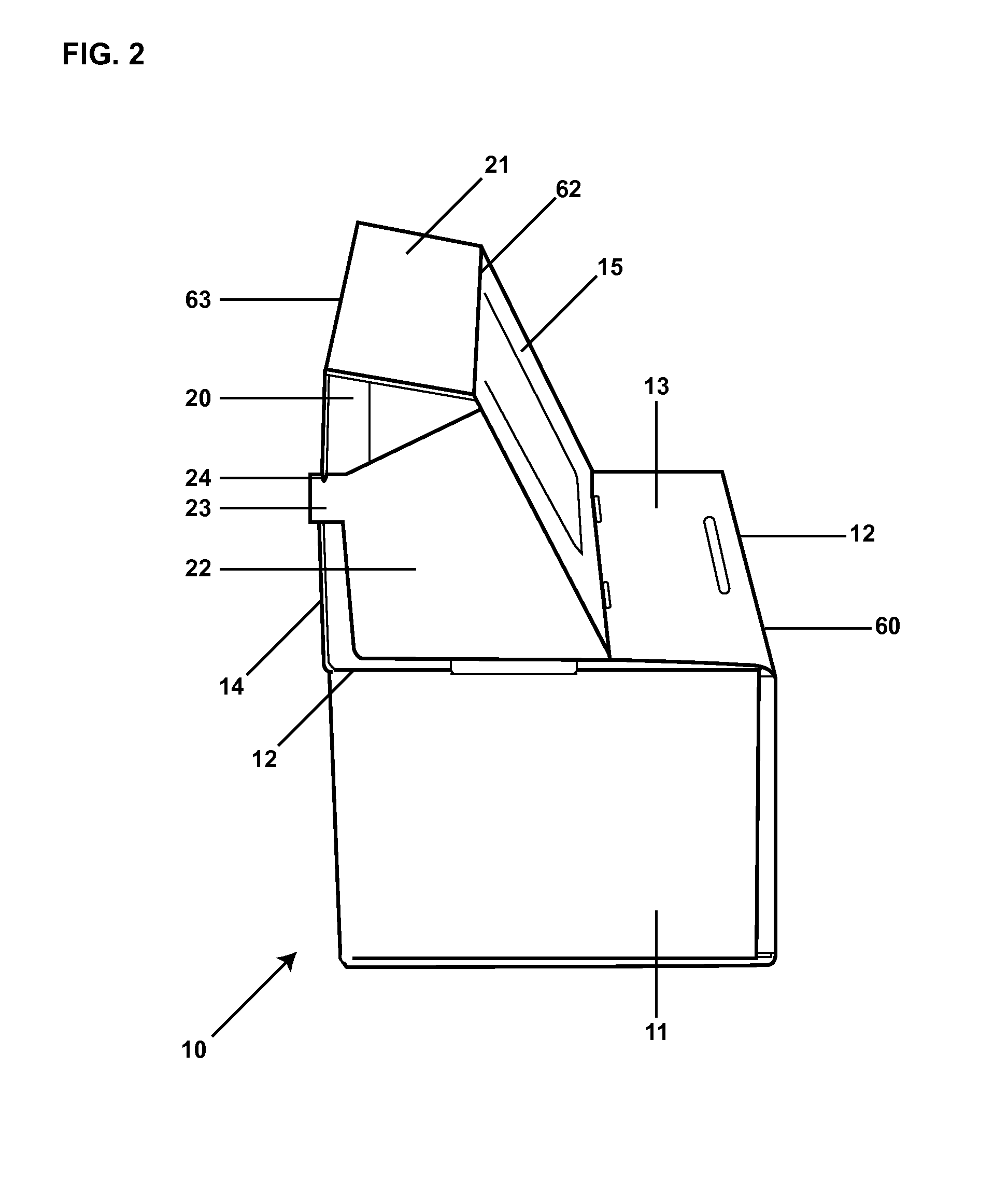 Lid assembly for shipping container