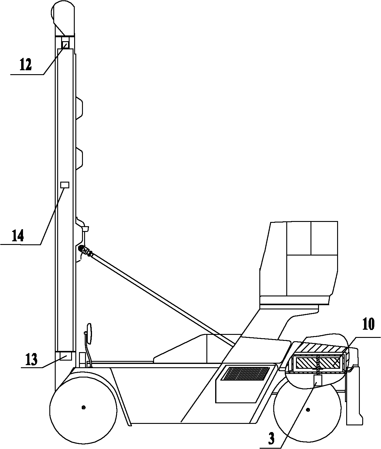 Lifting hydraulic system and lifting machine with hydraulic system