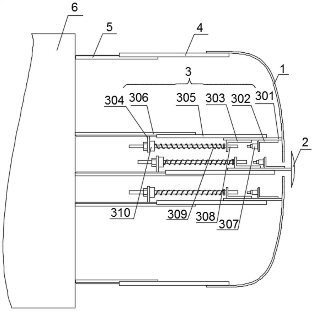 Mechanical obstacle avoidance device of automatic orchard mower