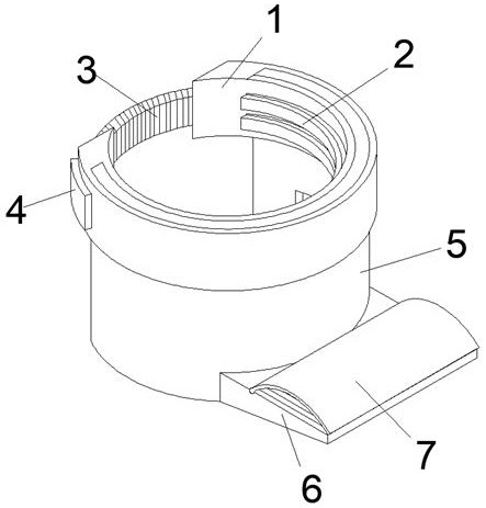 A circular steel structure column climbing structure