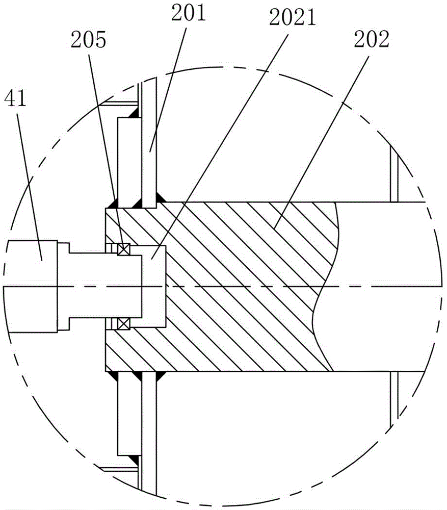 Bamboo chip carbonizing and color mixing device