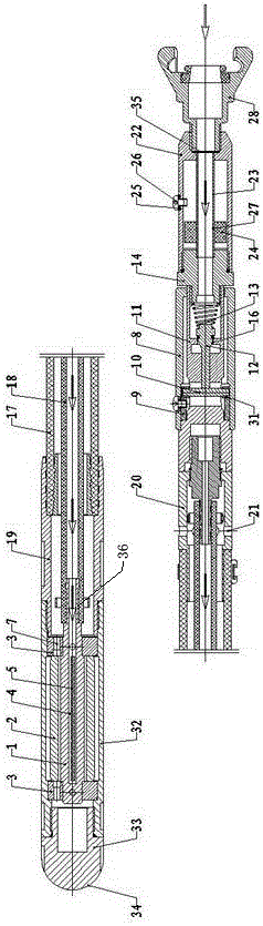 A pneumatic plug-in concrete vibrator