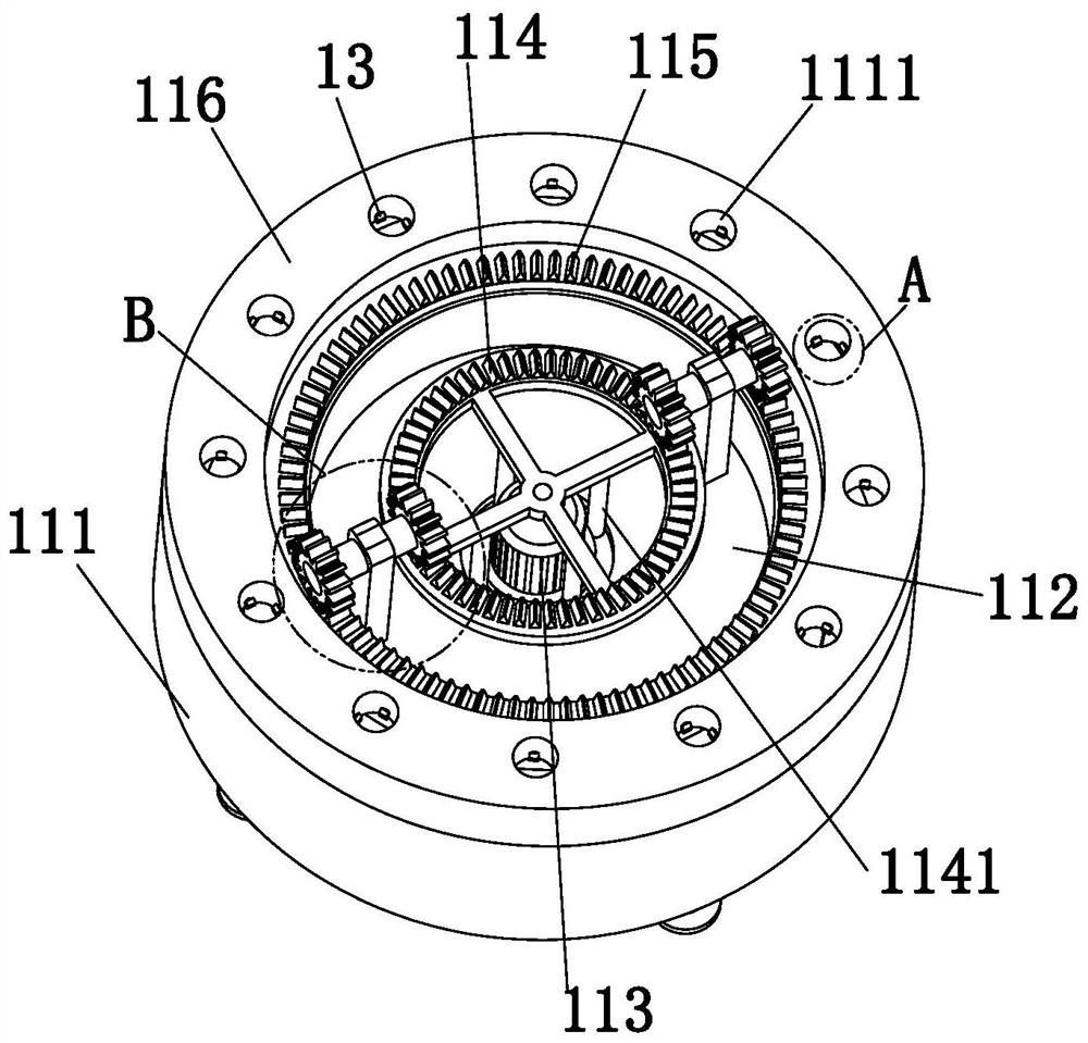 An electrode rod cleaning device for electrolytic aluminum