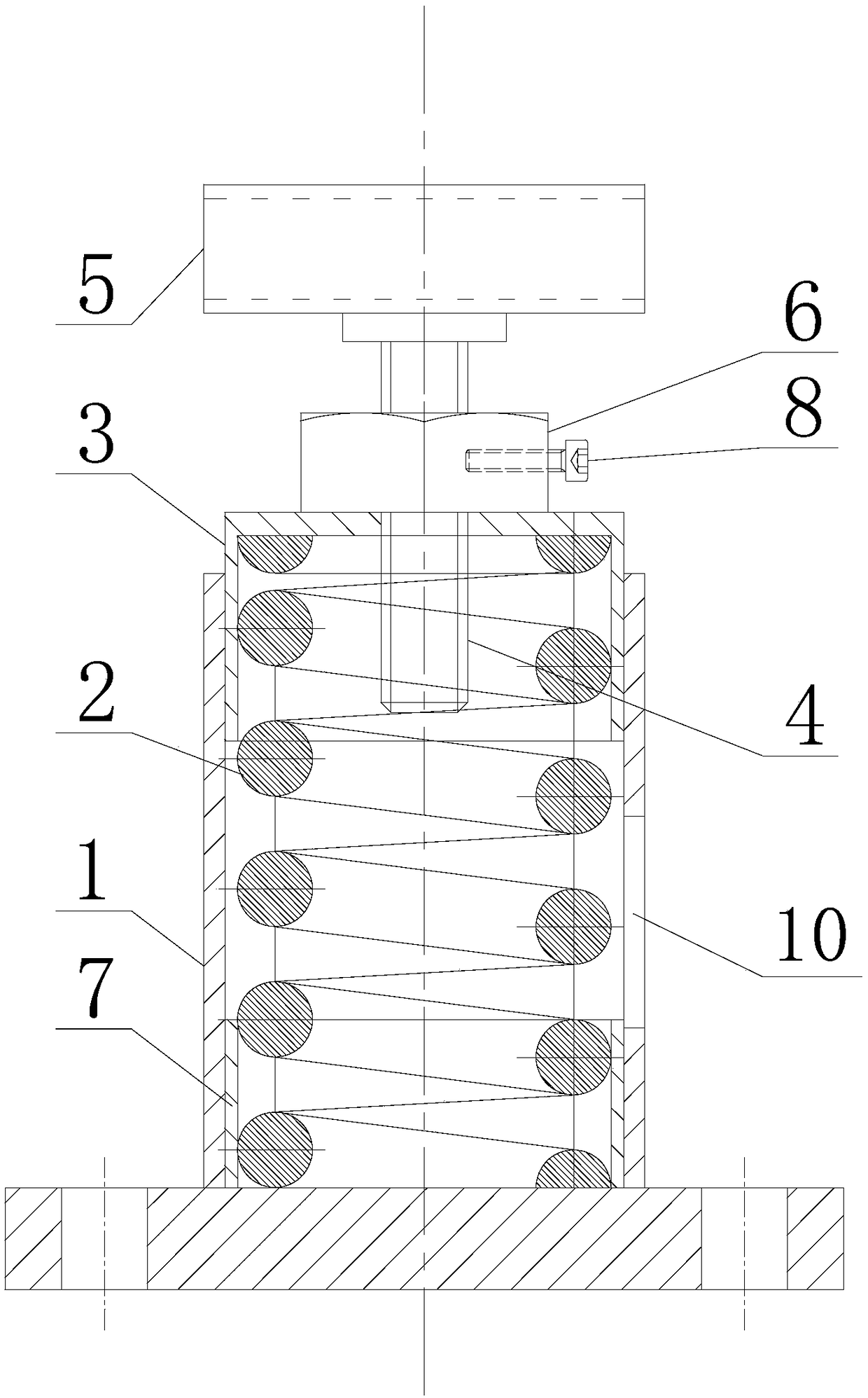 Heating furnace bottom vaporization cooling pipeline lower support device