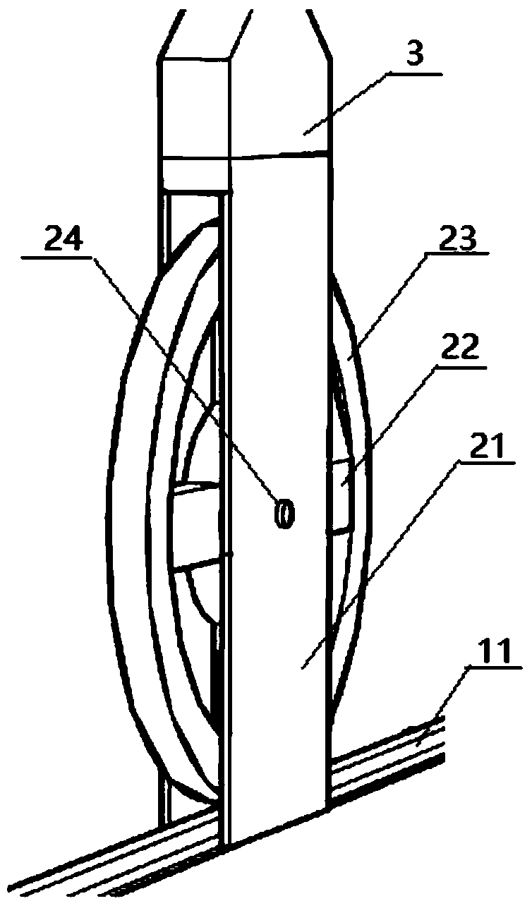 Simulation test method for falling impact of submarine pipeline