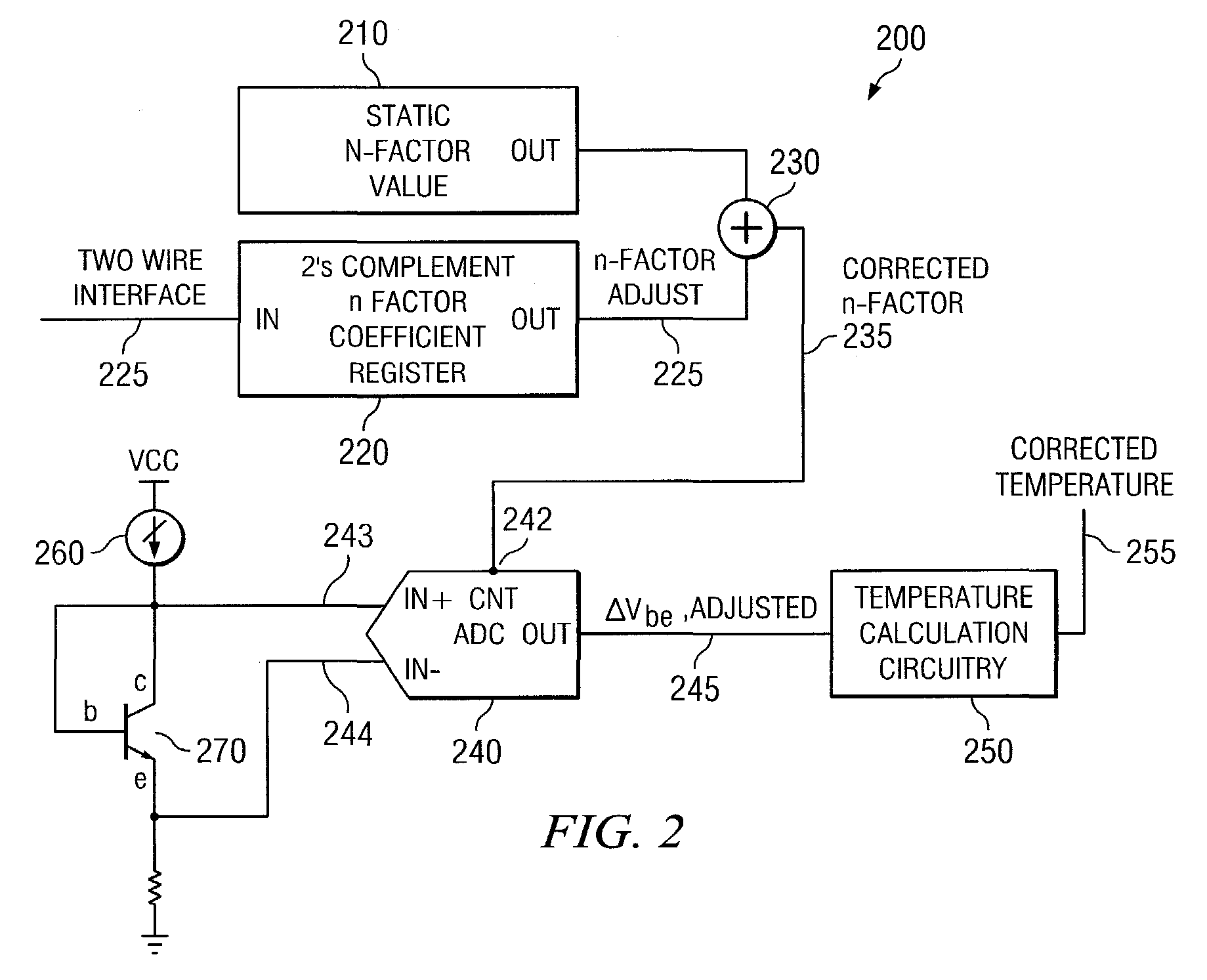 Systems and methods for temperature measurement using n-factor coefficient correction