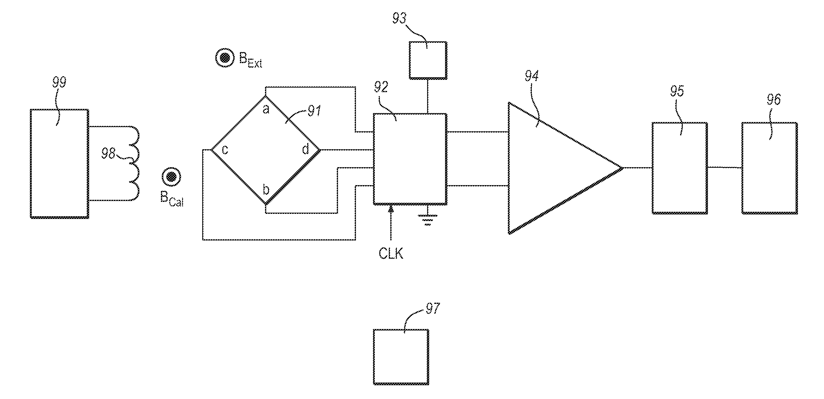 Method of auto calibrating a magnetic field sensor for drift and structure therefor