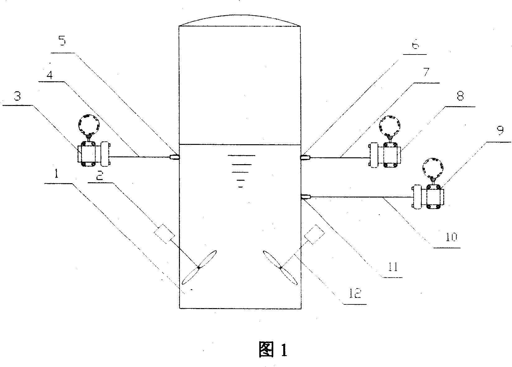 Testing method for serum density of serum pot or fume desulfurating absorption tower