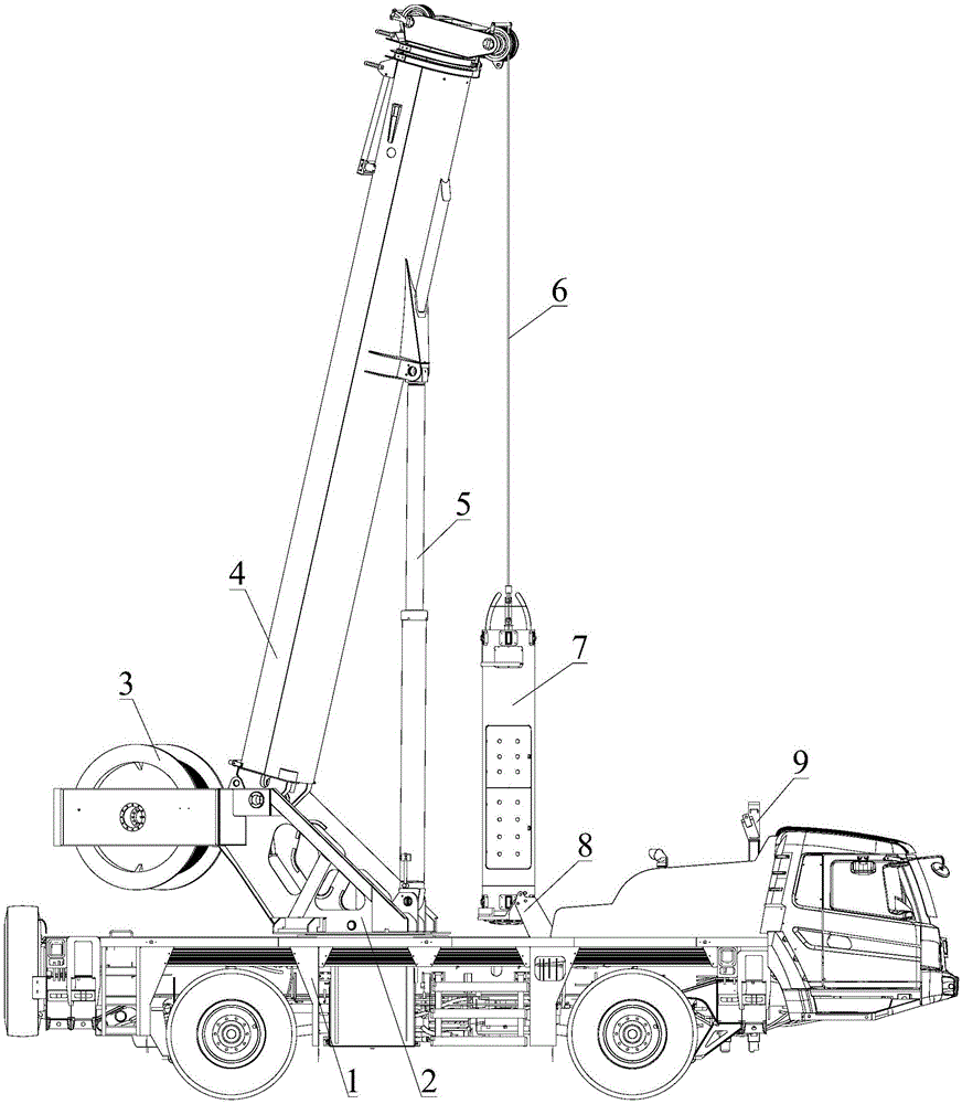 Rescue cabin positioning base and rescue crane