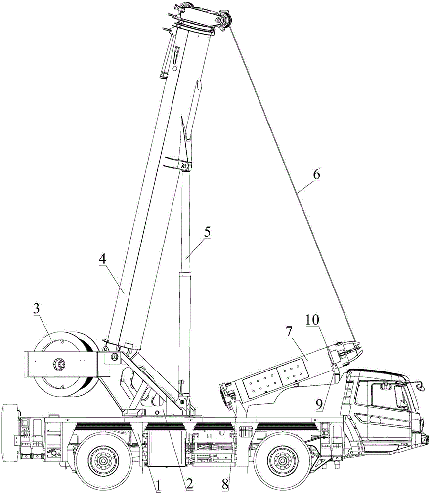 Rescue cabin positioning base and rescue crane