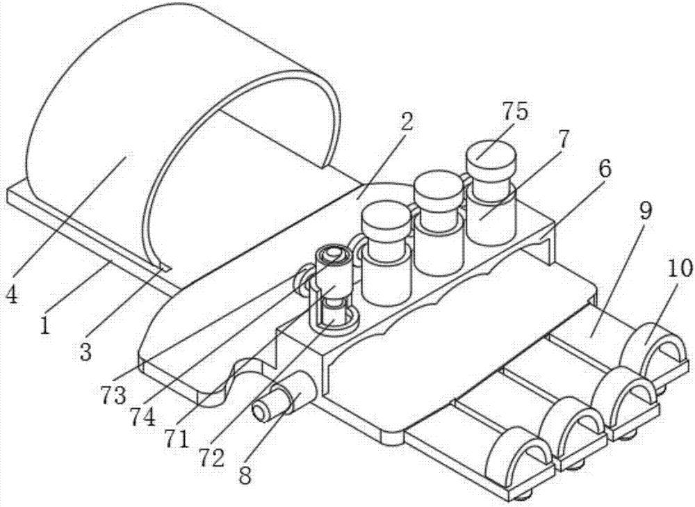 Finger rehabilitation exerciser for nursing used in rehabilitation department