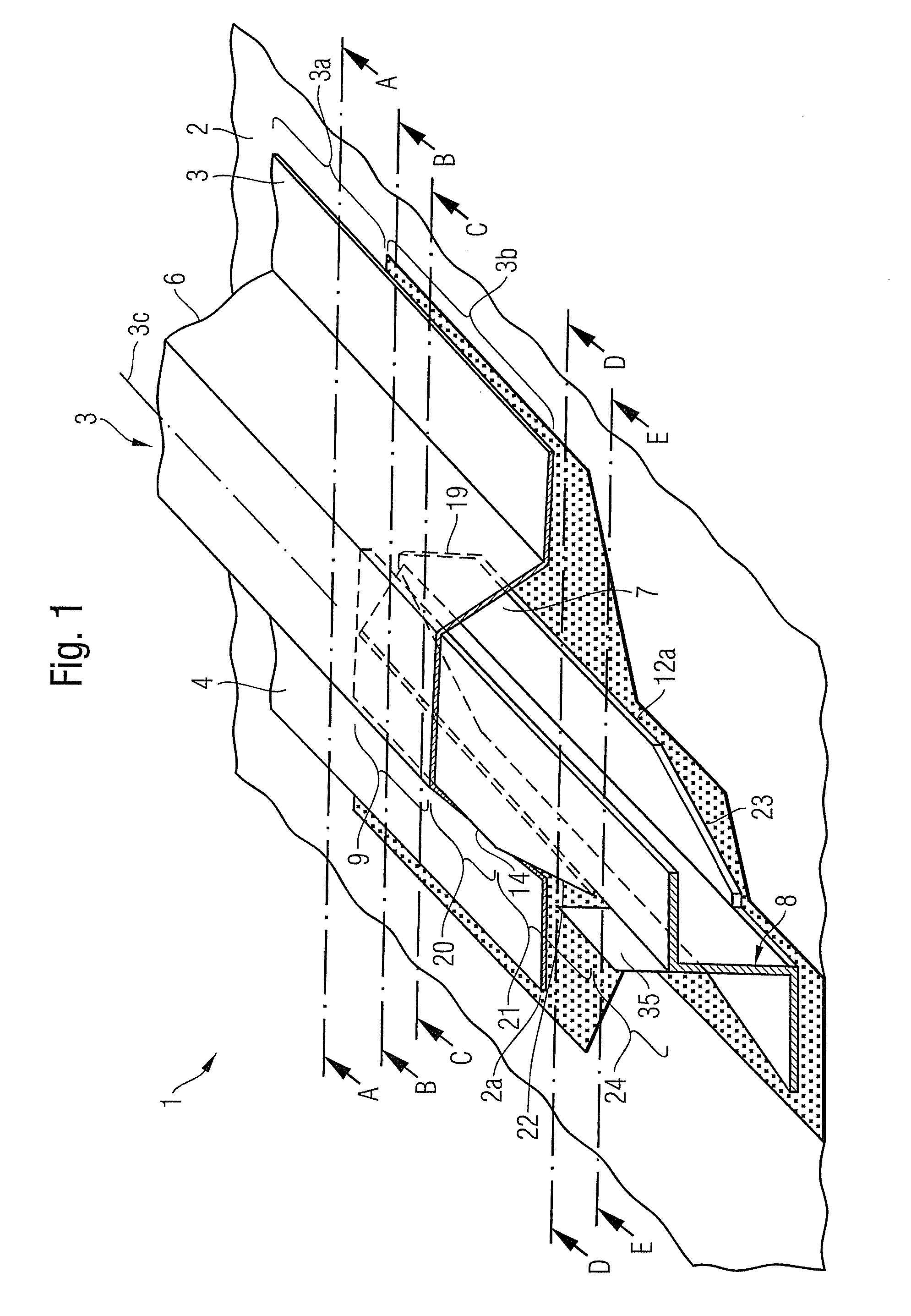 Composite and structure, particularly in the aerospace sector