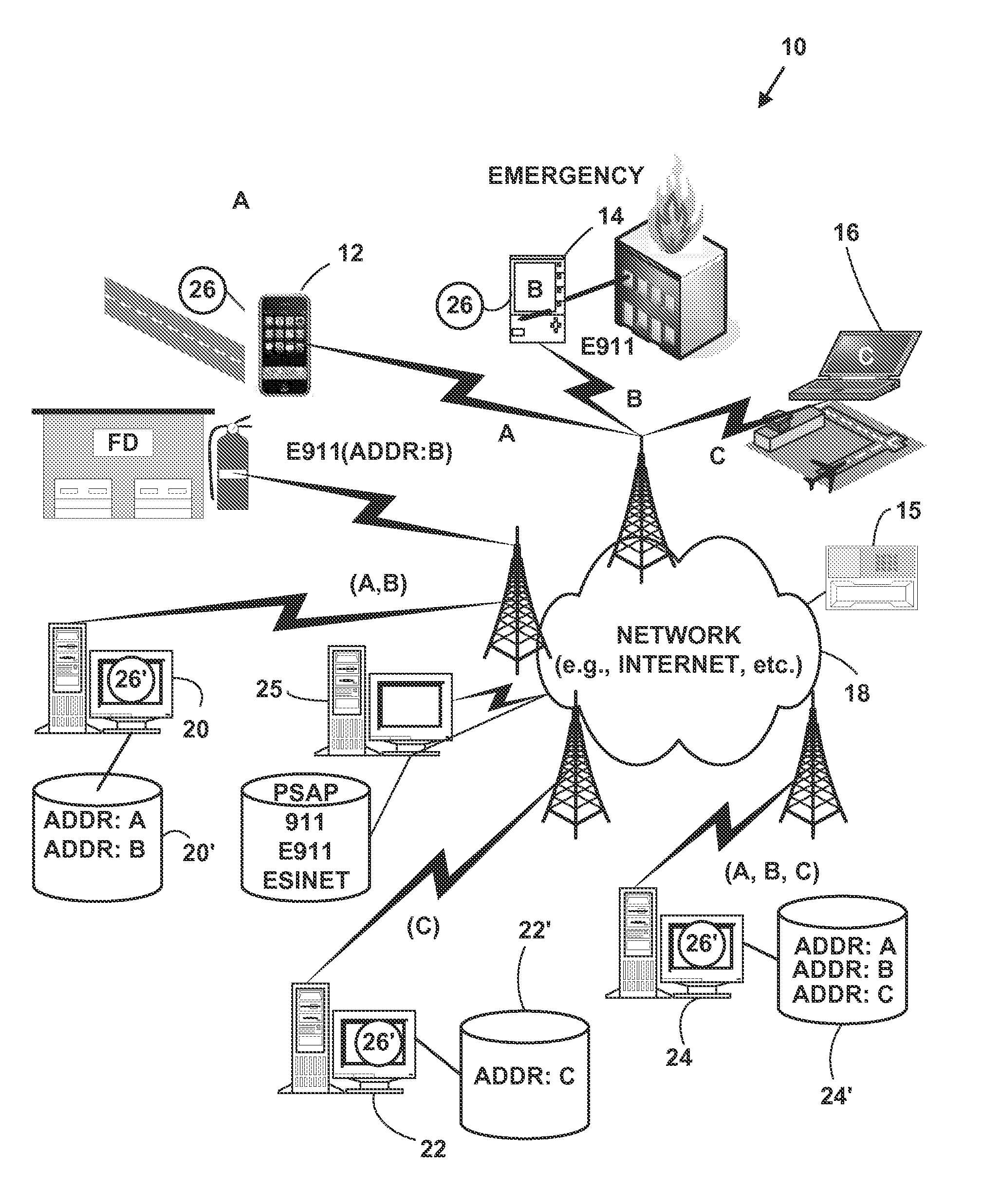 Method and system for an emergency location information service (E-LIS)