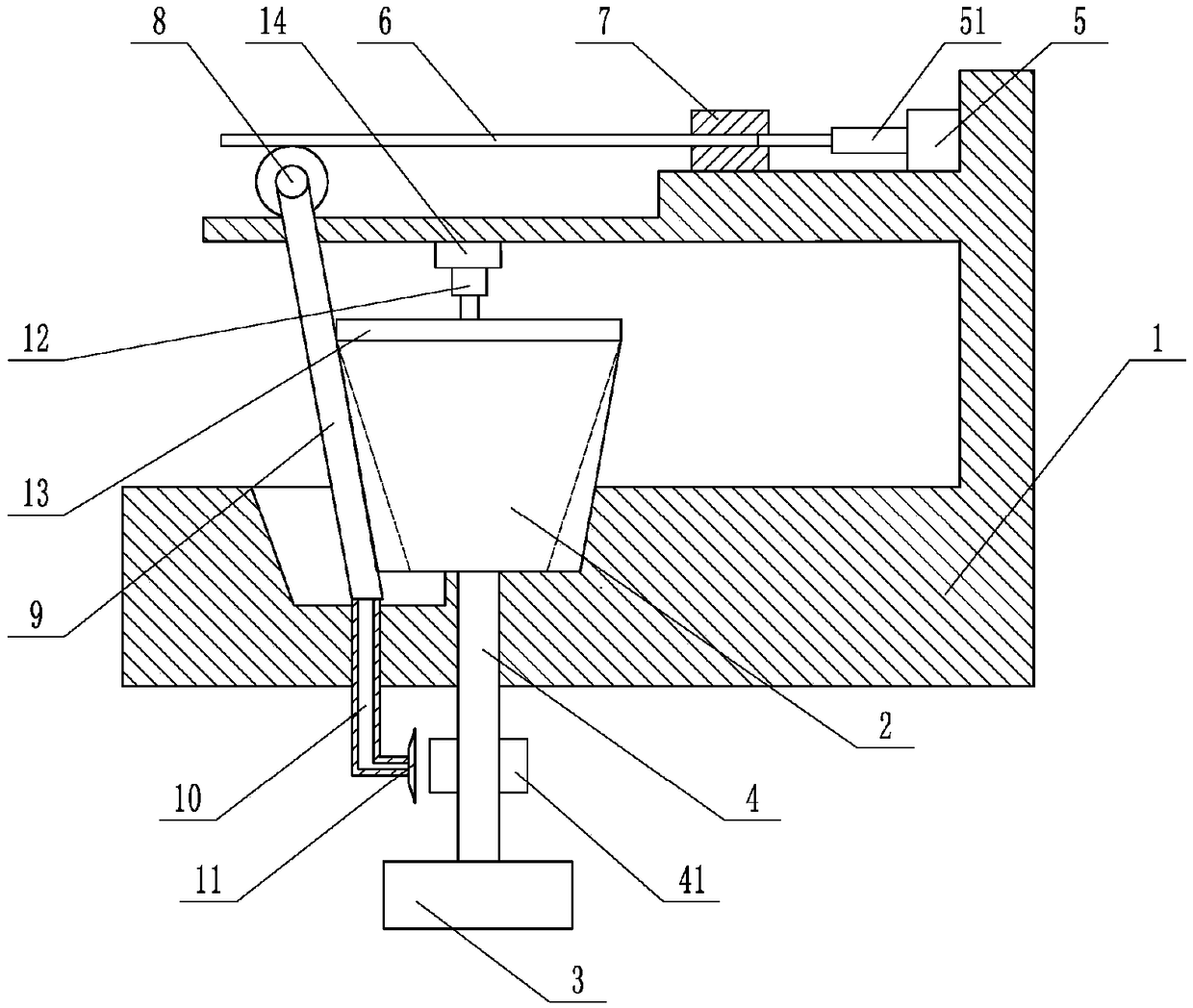 Flange plate grinding device