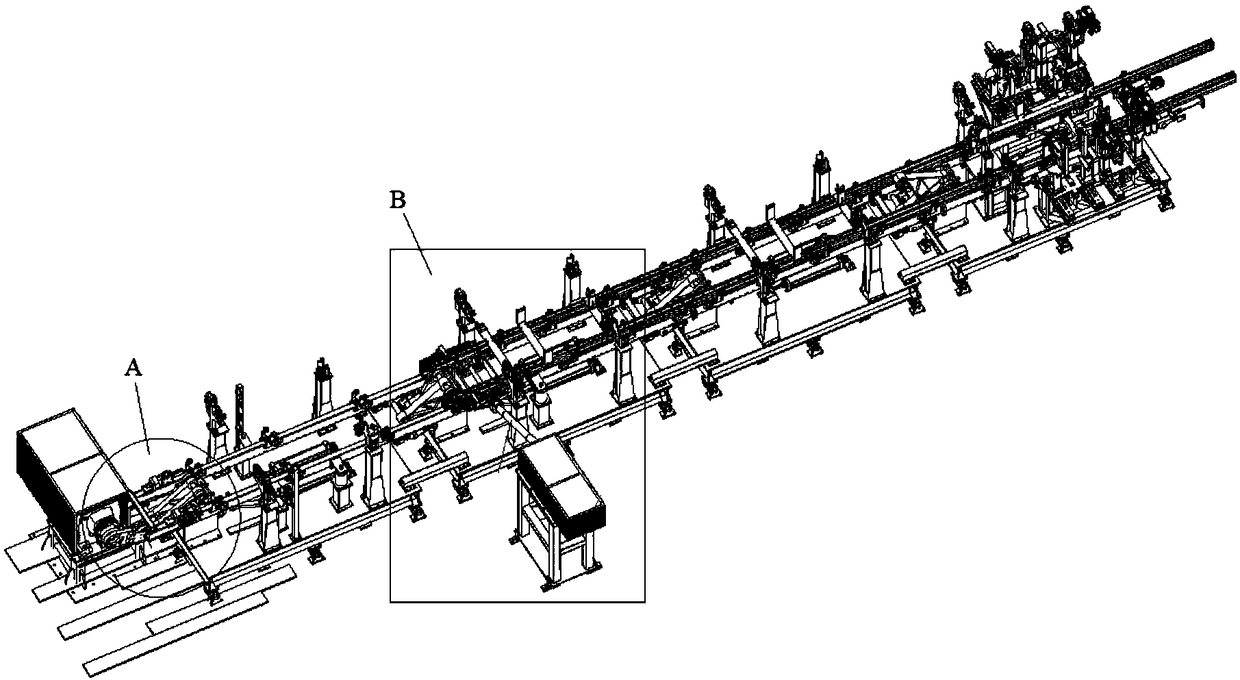 Novel rocker-type triangular plate conveying mechanism