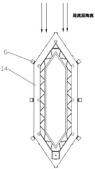 Anchor type self-power semi-submergible breeding net cage