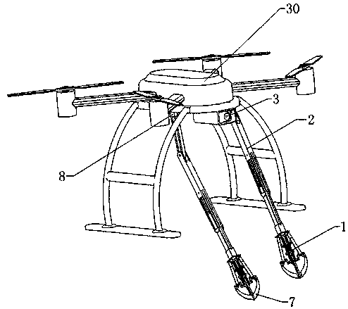 Unmanned aerial vehicle for waste picking in dangerous situation