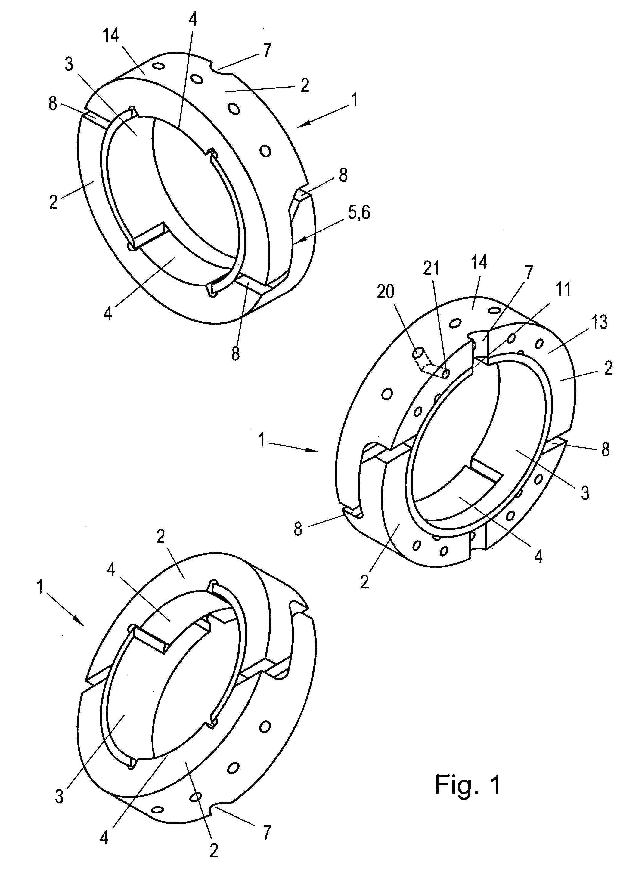 Gastight piston ring arrangement