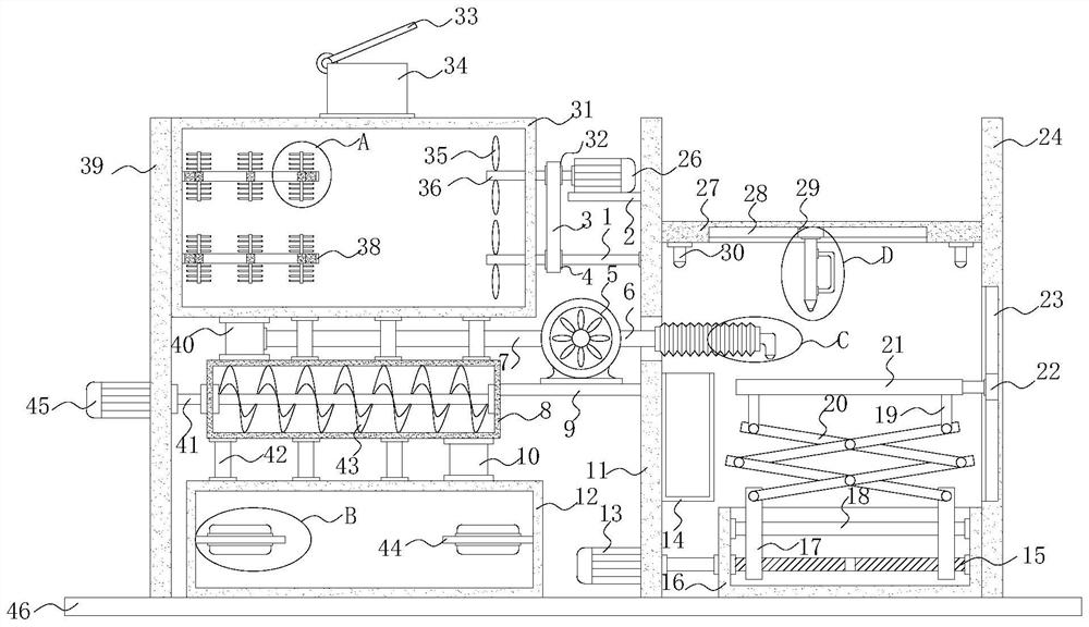 A decorative edge filling device for garment production and processing