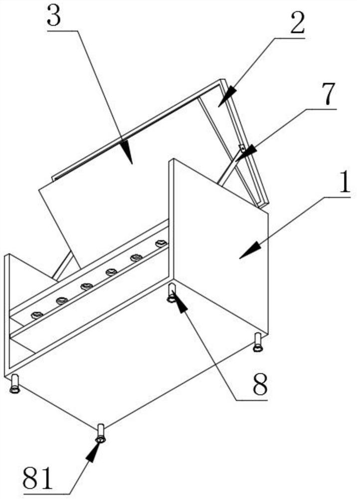 Drawing measuring scale storage device utilizing adsorption principle