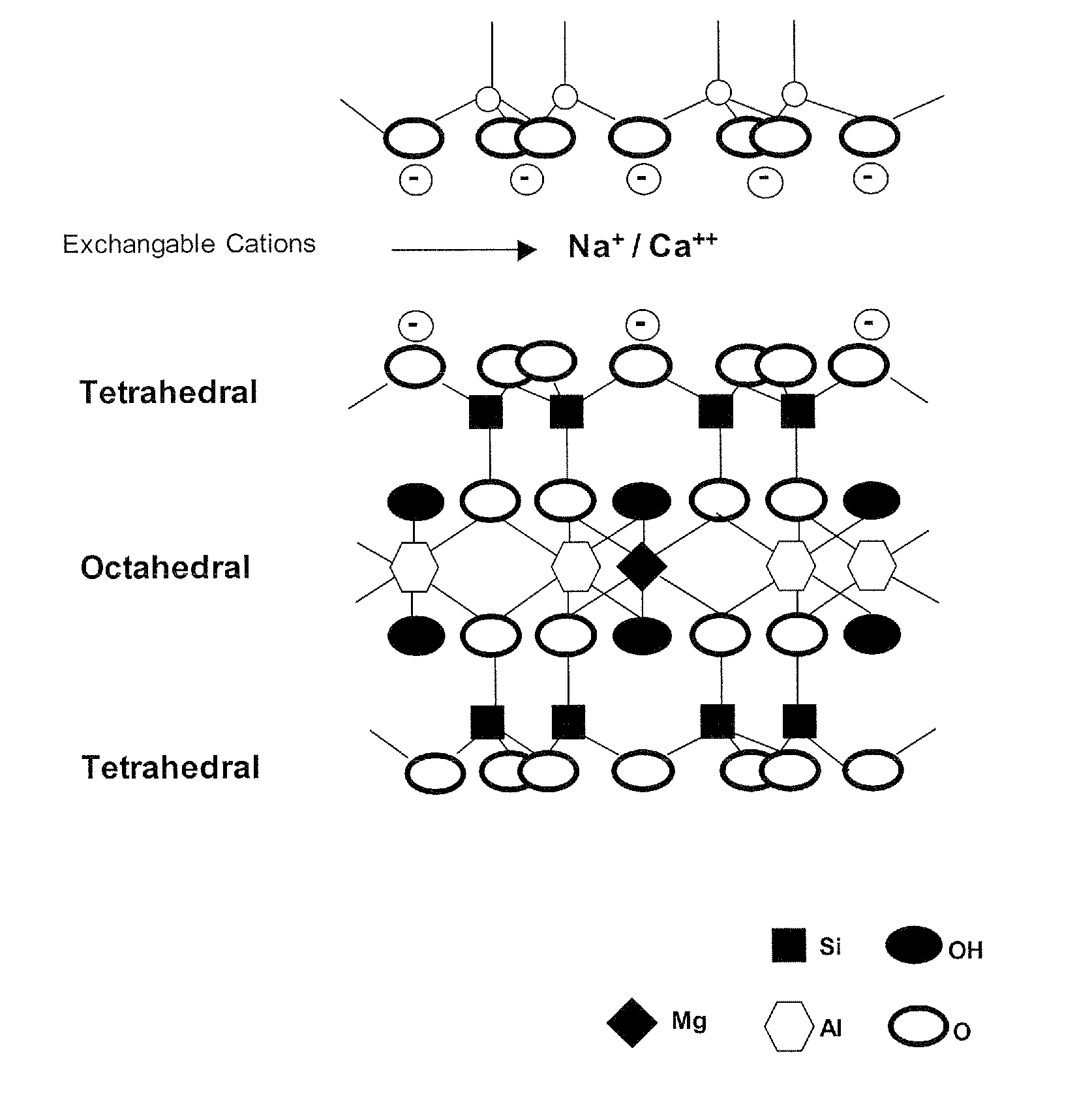 Expanded nanoclays and method of producing such expanded nanoclays