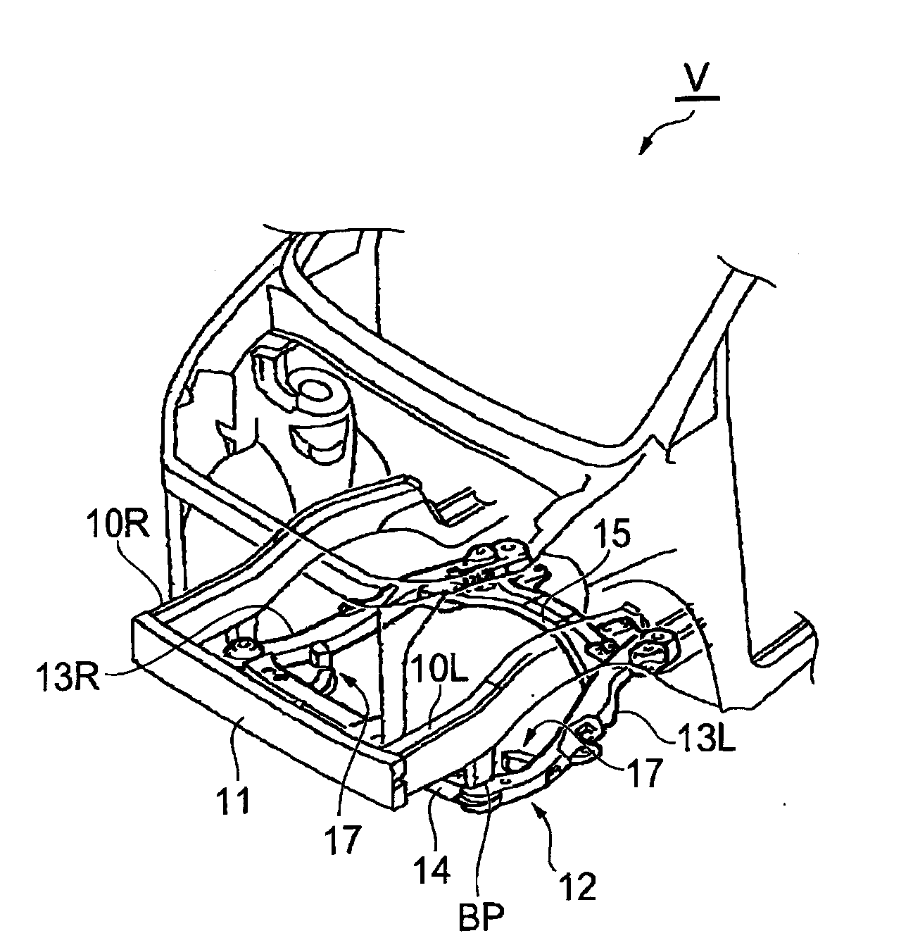 Front structure for vehicle