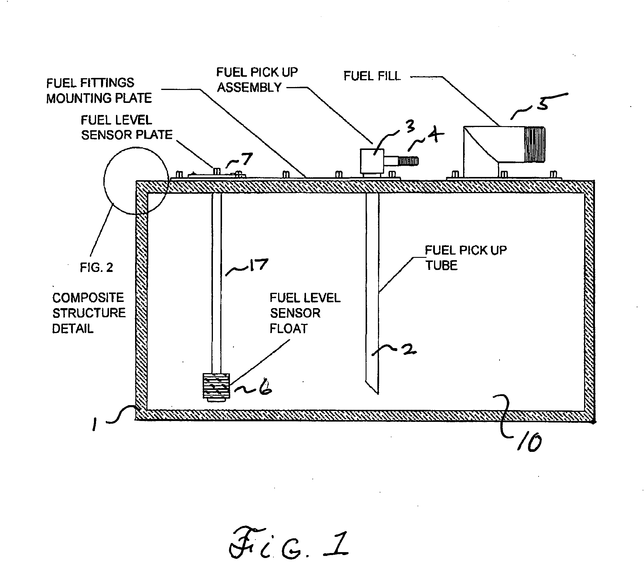 Fabricated composite fuel tank