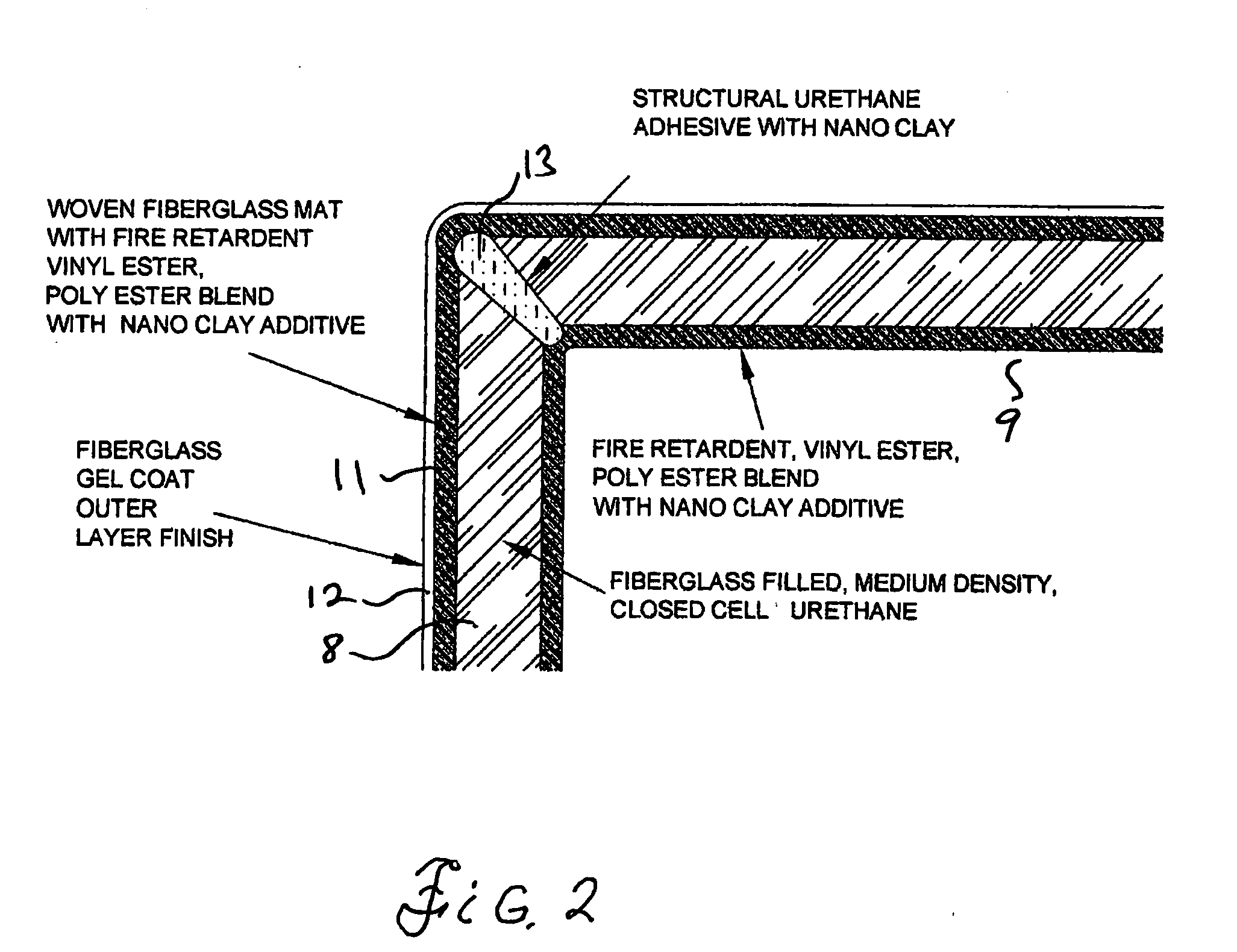 Fabricated composite fuel tank